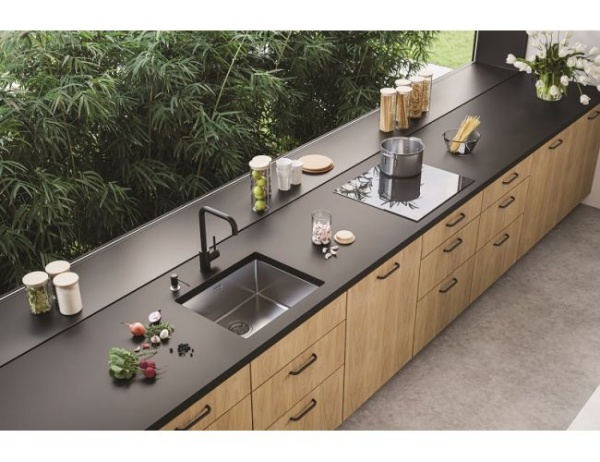 картинка Мойка KOMBINO 50 SAT-90 500X400X200  в комплекте с сифоном 1130550, от магазина SEFI