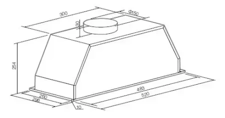 картинка Встраиваемая вытяжка Graude LB 52.0 S от магазина SEFI