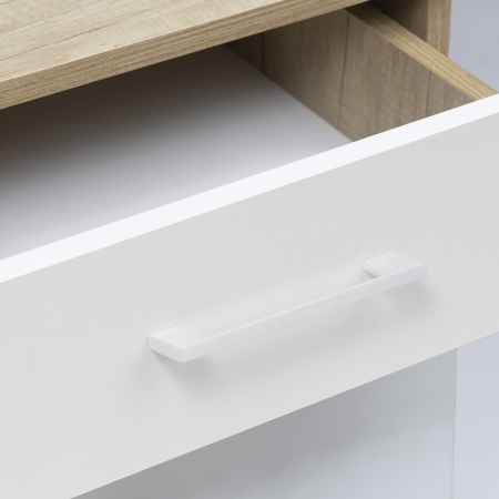 картинка Ручка меб. скоба мет. AK705 192 белый матовый, AKS магазин SEFI являющийся официальным дистрибьютором в России  картинка Ручка меб. скоба мет. AK705 192 белый матовый, AKS от магазина SEFI