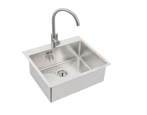 картинка Мойка QUARTO 10 BRS-90 550x480 в комплекте с сифоном 1130551, от магазина SEFI