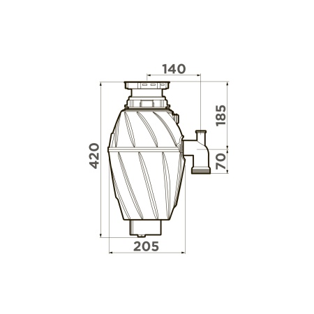 картинка Измельчитель пищевых отходов Nagare 1000 от магазина SEFI