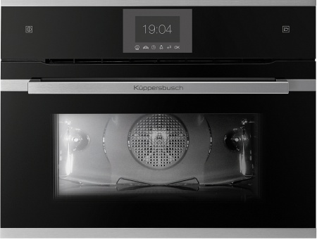 картинка Компактный духовой шкаф с паром Kuppersbusch CBD 6550.0 S1 Stainless steel от магазина SEFI