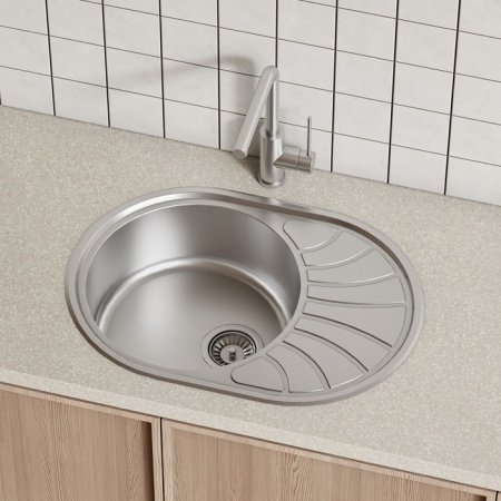 картинка Мойка IDDIS Suno S нерж. сталь, шелк, 650*460, SUN65SDi77 от магазина SEFI