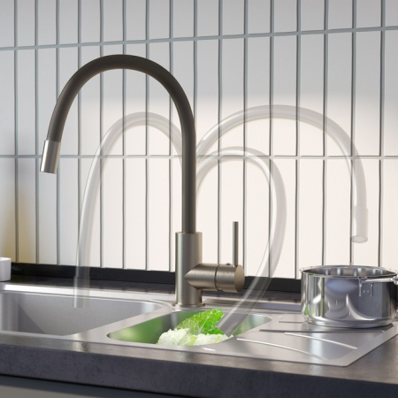 картинка Смеситель для кухни, Kitchen 360, сатин, IDDIS, K36BNJ0i05 от магазина SEFI