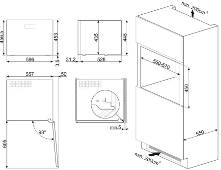 картинка Встраиваемый винный шкаф Smeg CVI121G от магазина SEFI
