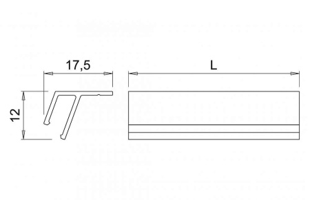 картинка Световой профиль накладного монтажа Domus Line TYNN, черный от магазина SEFI