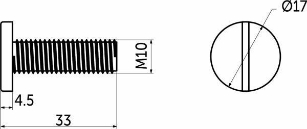 картинка Болт к опоре кухонной пласт., черный РБ от магазина SEFI
