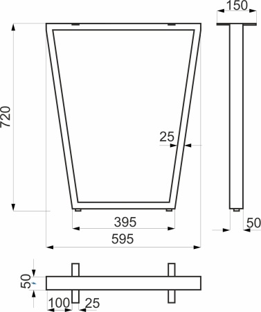 картинка Подстолье VIKING h720, белый AKS (1компл=2шт) магазин SEFI являющийся официальным дистрибьютором в России  картинка Подстолье VIKING h720, белый AKS (1компл=2шт) от магазина SEFI