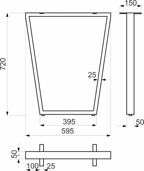 картинка Подстолье VIKING h720, черный AKS (1компл=2шт) магазин SEFI являющийся официальным дистрибьютором в России  картинка Подстолье VIKING h720, черный AKS (1компл=2шт) от магазина SEFI