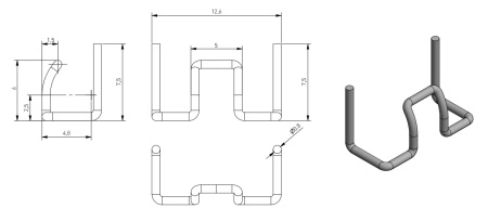 картинка Ограничитель угла открывания петли до 86° металл PL магазин SEFI являющийся официальным дистрибьютором в России  картинка Ограничитель угла открывания петли до 86° металл PL от магазина SEFI