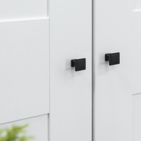 картинка Ручка меб. кнопка мет. SQUARE, матовый черный, AKS от магазина SEFI