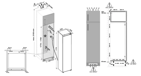 картинка Встраиваемая морозильная камера Krona GRETEL FNF от магазина SEFI