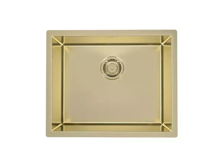 картинка Мойка Alveus QUADRIX MONARCH 50 NEW GOLD 540X440X200 в компл. с выпуском без сифона от магазина SEFI
