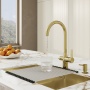 картинка Смеситель для кухни с каналом для фильтрованной воды, матовое золото, Pure, IDDIS, PURMGFJi05 от магазина SEFI