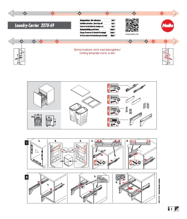 картинка Система хранения белья Laundry-Carrier 60, 2х33л. от магазина SEFI