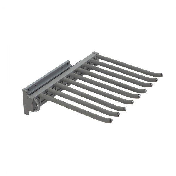 картинка Выдвижная вешалка для брюк BRUNO крепл.бок./левое 366*470*118, графит PRIME by AKS от магазина SEFI