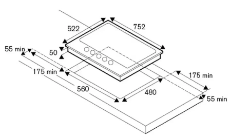 картинка Газовая варочная панель Bertazzoni P755CMODX от магазина SEFI