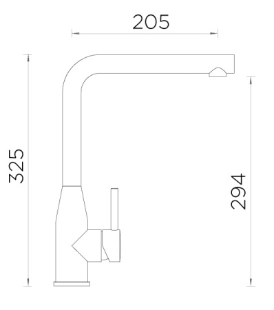 картинка Кухонный смеситель SCHOCK KETO нержавеющая сталь от магазина SEFI