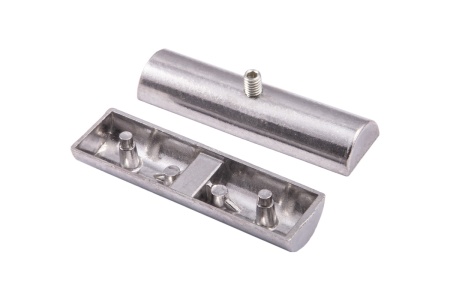 картинка Соединитель 2-х труб d25 (513) внутренний торцевой, вакуумное хромирование AKS от магазина SEFI