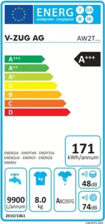 картинка Стиральная машина V-ZUG AdoraWash V2000 AW2THW li от магазина SEFI