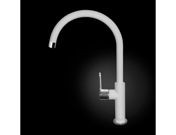 картинка Смеситель для мойки ALVEUS ARC 80 хром белый от магазина SEFI