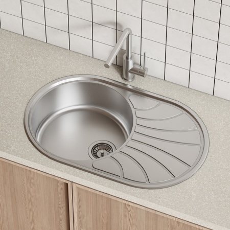 картинка Мойка, нерж. сталь, шелк, 770*480, Suno S, IDDIS, SUN77SDi77 от магазина SEFI