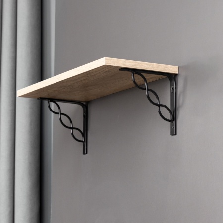 картинка Полкодержатель мет. INFINITY 150*150*20*3, черный AKS от магазина SEFI