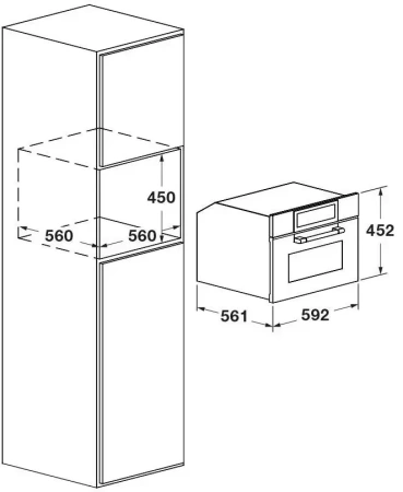 картинка Духовой шкаф с СВЧ Fulgor Milano FCLCMO 4510 TEM BK от магазина SEFI