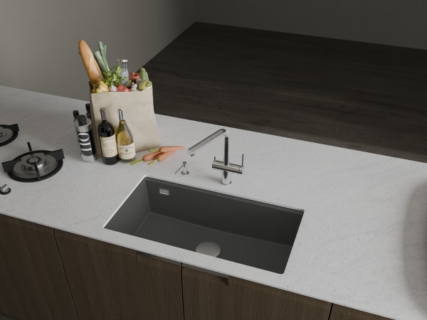 картинка Мойка Rivelato STRIA 8679 1-чаш 860*460 Бетон 801 от магазина SEFI