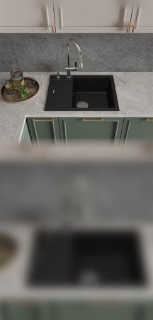картинка Мойка Rivelato LUMO 6550 1-чаш 650*500 Антрацит 501 от магазина SEFI