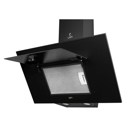 картинка Наклонная Вытяжка LEX Mira 600 Black от магазина SEFI