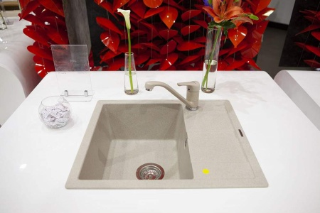 картинка Кухонная мойка SCHOCK OPTIMA 45D CRISTALITE саббиа от магазина SEFI