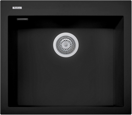 картинка Мойка Rivelato ZENO 6051 1-чаш 600*510 Черн.глубокий 503 от магазина SEFI