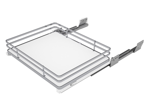 картинка Выдвижная корзина с дном из МДФ, плоский пруток 560-568*500*160, Infinity line от магазина SEFI