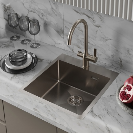 картинка Мойка, нерж. сталь, сатин, 490*510, Haze, IDDIS, HAZ49S0i77 от магазина SEFI