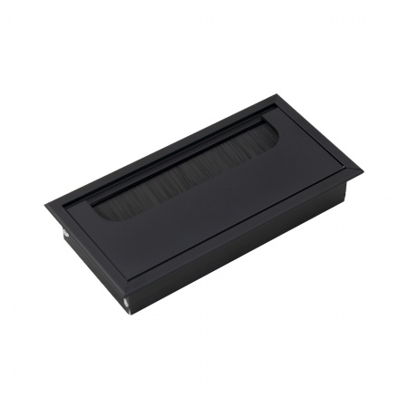 картинка Пропуск кабельный металл 80х160мм черный AKS от магазина SEFI