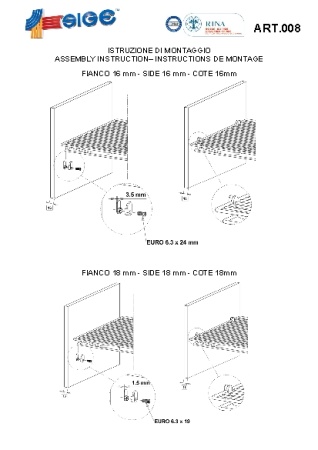 картинка Сетчатая полка Alfa стационарная 414*260*30 от магазина SEFI
