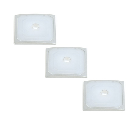 картинка Комплект: 3 светодиодных светильника ADRADO , комплект 3.6Вт, 350mA, 3 каб. 2м с раз.Bus, трансформатор серебристый/свет натуральный от магазина SEFI