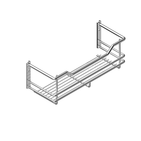 картинка Навесная корзина CARLA для аксессуаров, размеры: 300х110х110 мм, цвет - хром магазин SEFI являющийся официальным дистрибьютором в России  картинка Навесная корзина CARLA для аксессуаров, размеры: 300х110х110 мм, цвет - хром от магазина SEFI