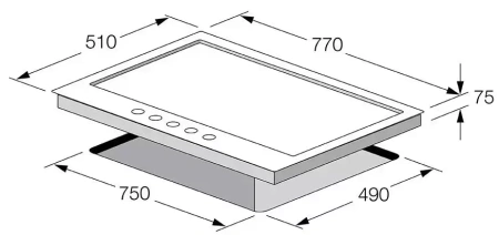 картинка Газовая варочная панель Fulgor Milano CPH 765 GWK X от магазина SEFI