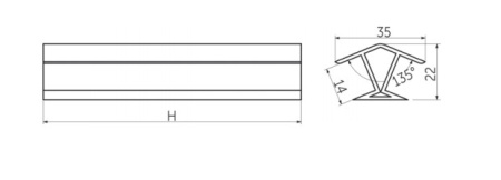 картинка Угол универсальный 135 к цоколю мебельному ПВХ h=100 белый РФ магазин SEFI являющийся официальным дистрибьютором в России  картинка Угол универсальный 135 к цоколю мебельному ПВХ h=100 белый РФ от магазина SEFI