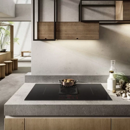 картинка Индукционная варочная панель с вытяжкой ELICA NIKOLATESLA LIBRA BL/A/83 (УЦЕНКА) от магазина SEFI