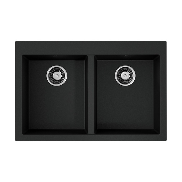 картинка Omoikiri Bosen 80-2-BL Tetogranit/черный от магазина SEFI