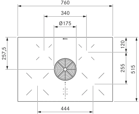 картинка Индукционная варочная панель с вытяжкой BORA PURU от магазина SEFI
