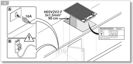 картинка Индукционная варочная панель Barazza 1PBF3ID магазин SEFI являющийся официальным дистрибьютором в России  картинка Индукционная варочная панель Barazza 1PBF3ID от магазина SEFI
