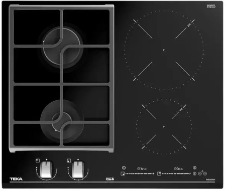 картинка Комбинированная варочная панель Teka HYBRID JZC 64322 ABN BLACK от магазина SEFI