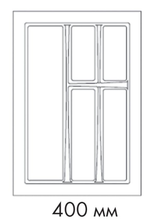 картинка Лоток для столовых приборов BRIDGE, ширина фасада 400 мм для Hettich InnoTech глубиной 470 мм от магазина SEFI