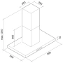 картинка Вытяжка Falmec Plane isola top 90 ix (800) ECP от магазина SEFI