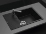 картинка Кухонная мойка SCHOCK OPTIMA 60D MAX CRISTALITE неро от магазина SEFI