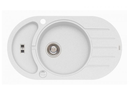 картинка Мойка ALVEUS NIAGARA 40 GRANITAL CARBON-G91 780x435x160;1x с сифоном 1105297, от магазина SEFI